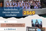 กำหนดการรับสมัครนักเรียนชั้น ม.1 และ ม.4 ห้องเรียนพิเศษ English Program ปีการศึกษา 2569 (รอบเพิ่มเติม)